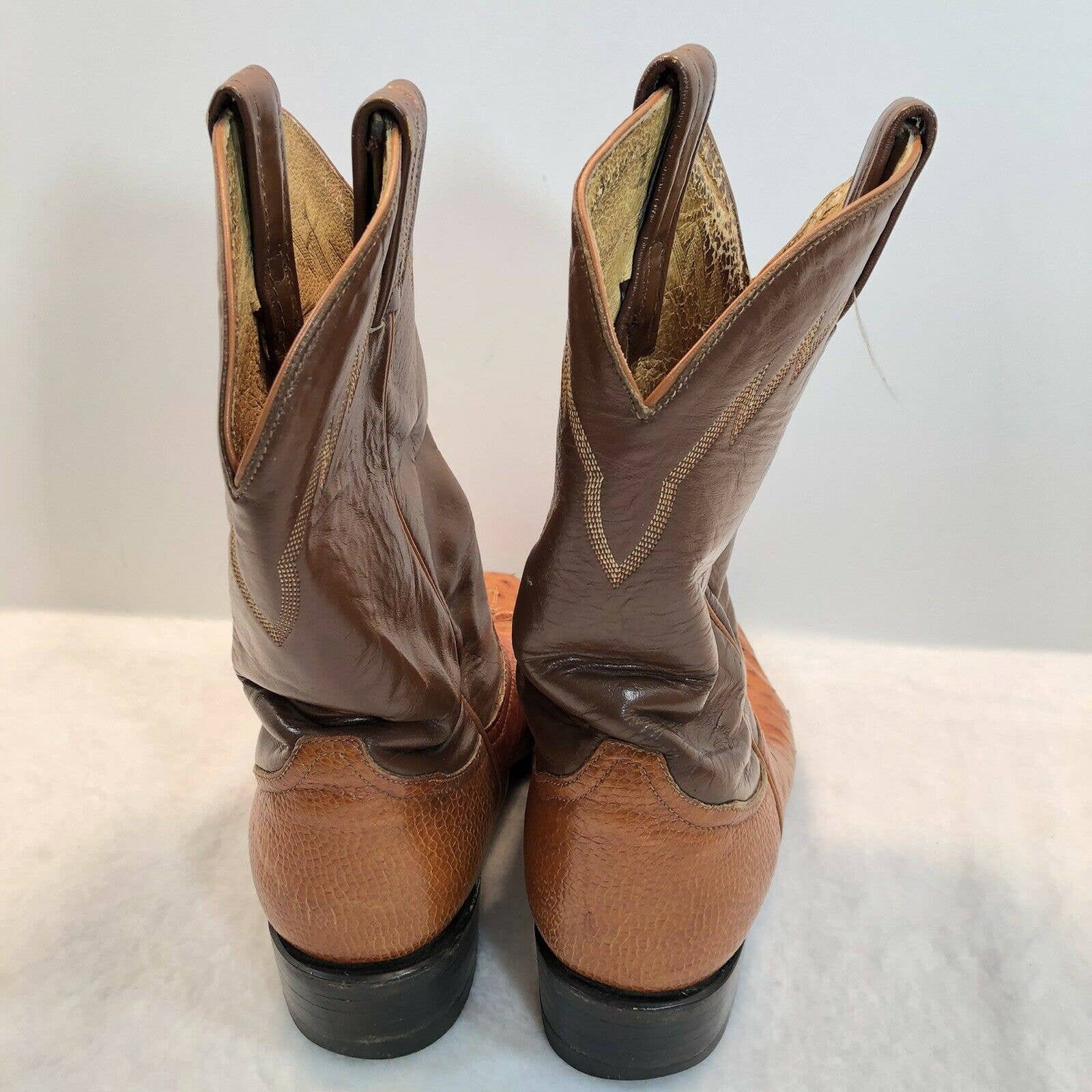 tony lama ostrich skin cowboy boots