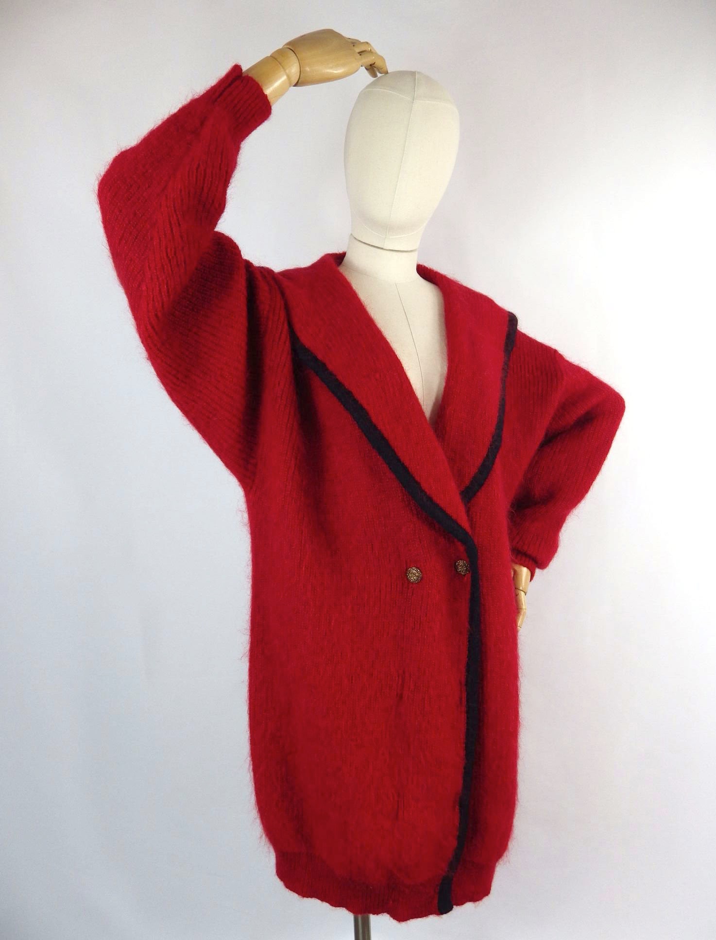 Vintage fraise Arty Soft Fluffy Shaggy Mohair Red - Etsy UK