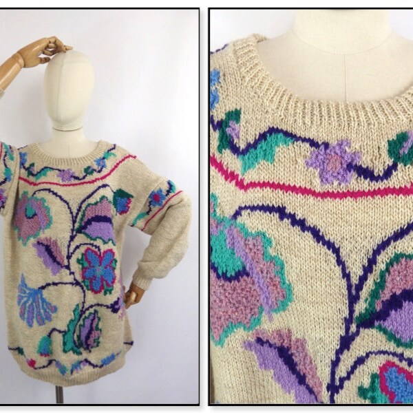 Vintage hand knit jumper