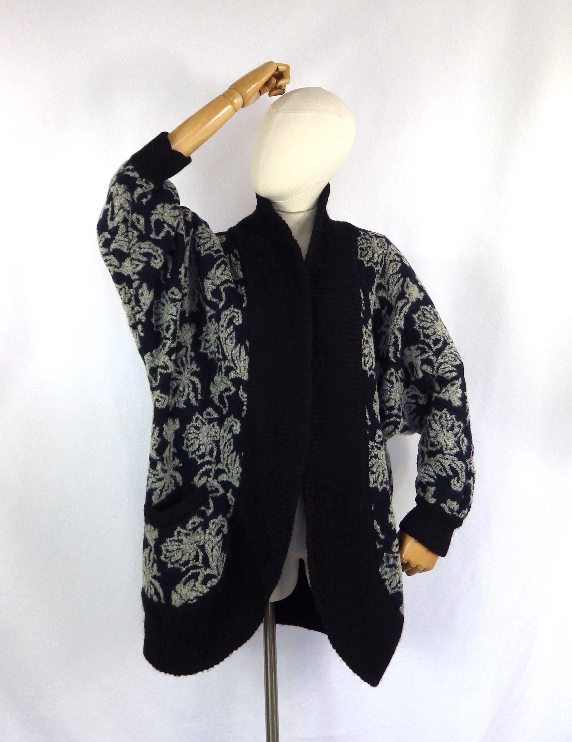 Cardigan Vintage Années 70 En Laine Mélangée – Taille 18 – Couleur Crème – Style Rétro Et Cosy