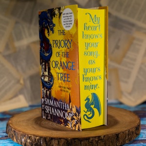 Priory of the Orange Tree by Samantha Shannon with Custom Stenciled & Sprayed Edges