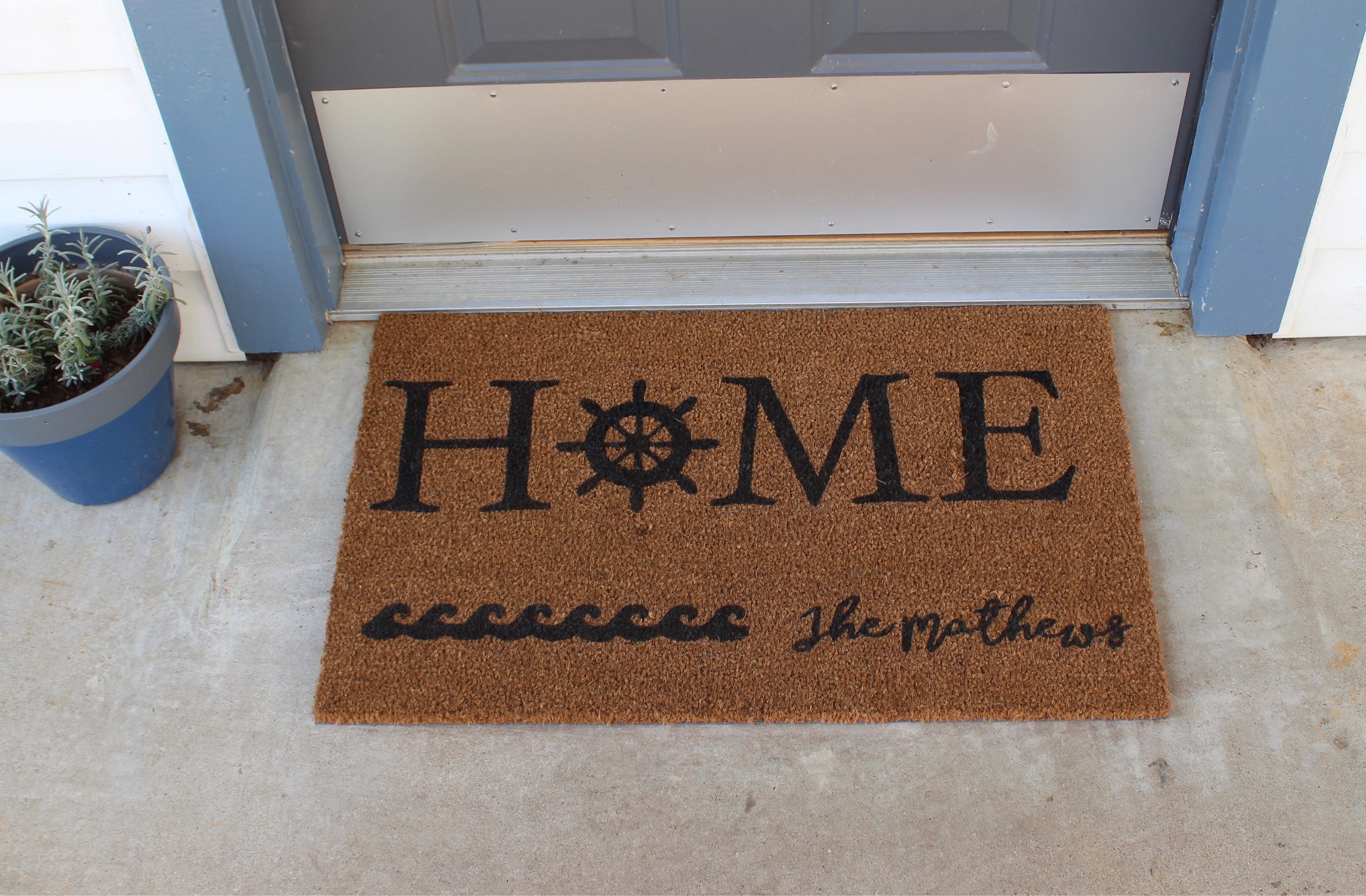 Nautical Doormat Beach House Doormat Lake House Doormat Etsy