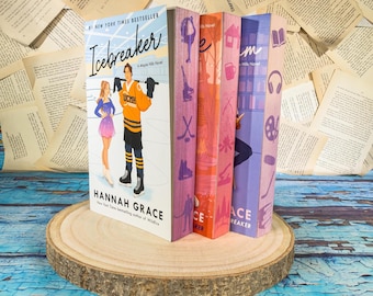 Edición especial de la serie Maple Hills (Icebreaker / Wildfire / Daydream) de Hannah Grace: Bordes pintados a mano.