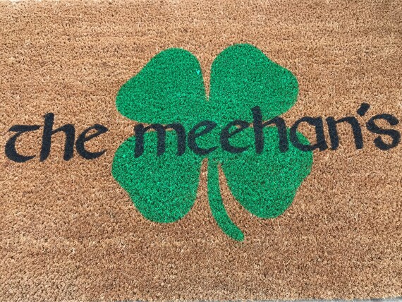 Cead Mile Failte Doormat Irish Welcome Mat Gaelic Door Mat Outlander Housewarming Closing Gift Customized Gift Home Decor