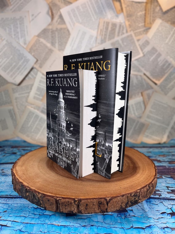 Babel by R.F. Kuang With Custom Stenciled & Sprayed Edges - Etsy