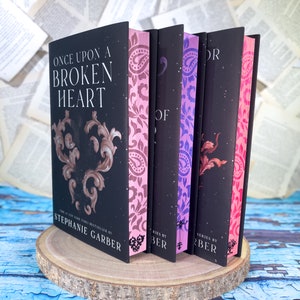 Once Upon a Broken Heart Series by Stephanie Garber with Custom Stenciled & Sprayed Edges