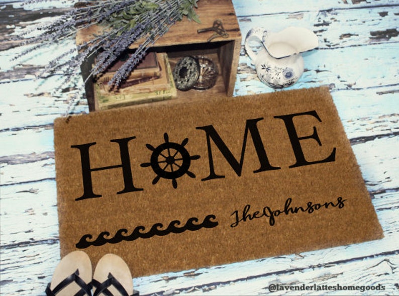 Nautical Doormat Beach House Doormat Lake House Doormat Etsy