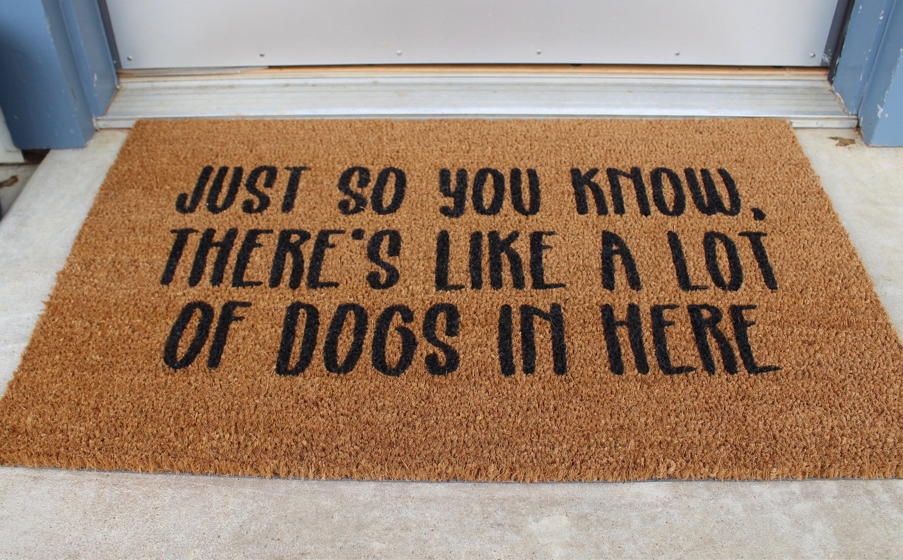 There s like a lot shop of dogs in here doormat