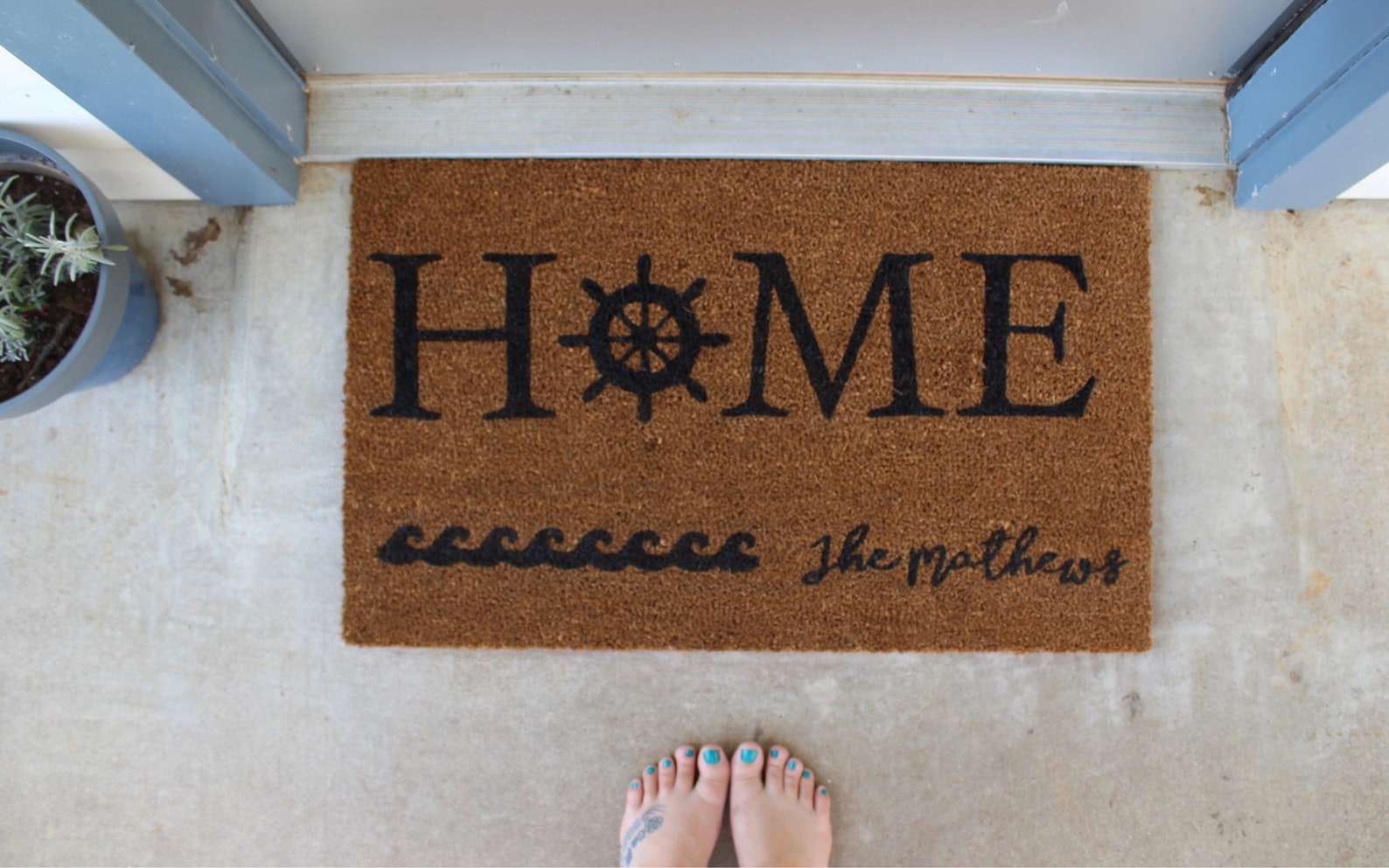 Nautical Doormat Beach House Doormat Lake House Doormat Etsy