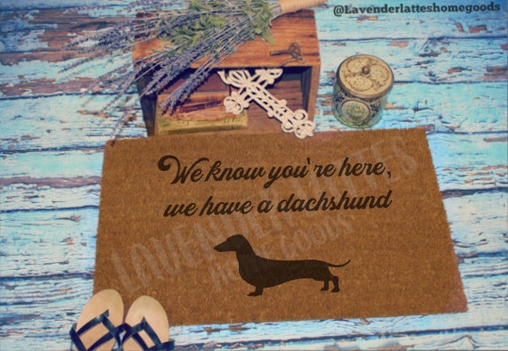 dachshund welcome mat