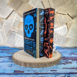 Into Darkness (Lights Out | Caught Up) by Navessa Allen with Custom Stenciled & Sprayed Edges