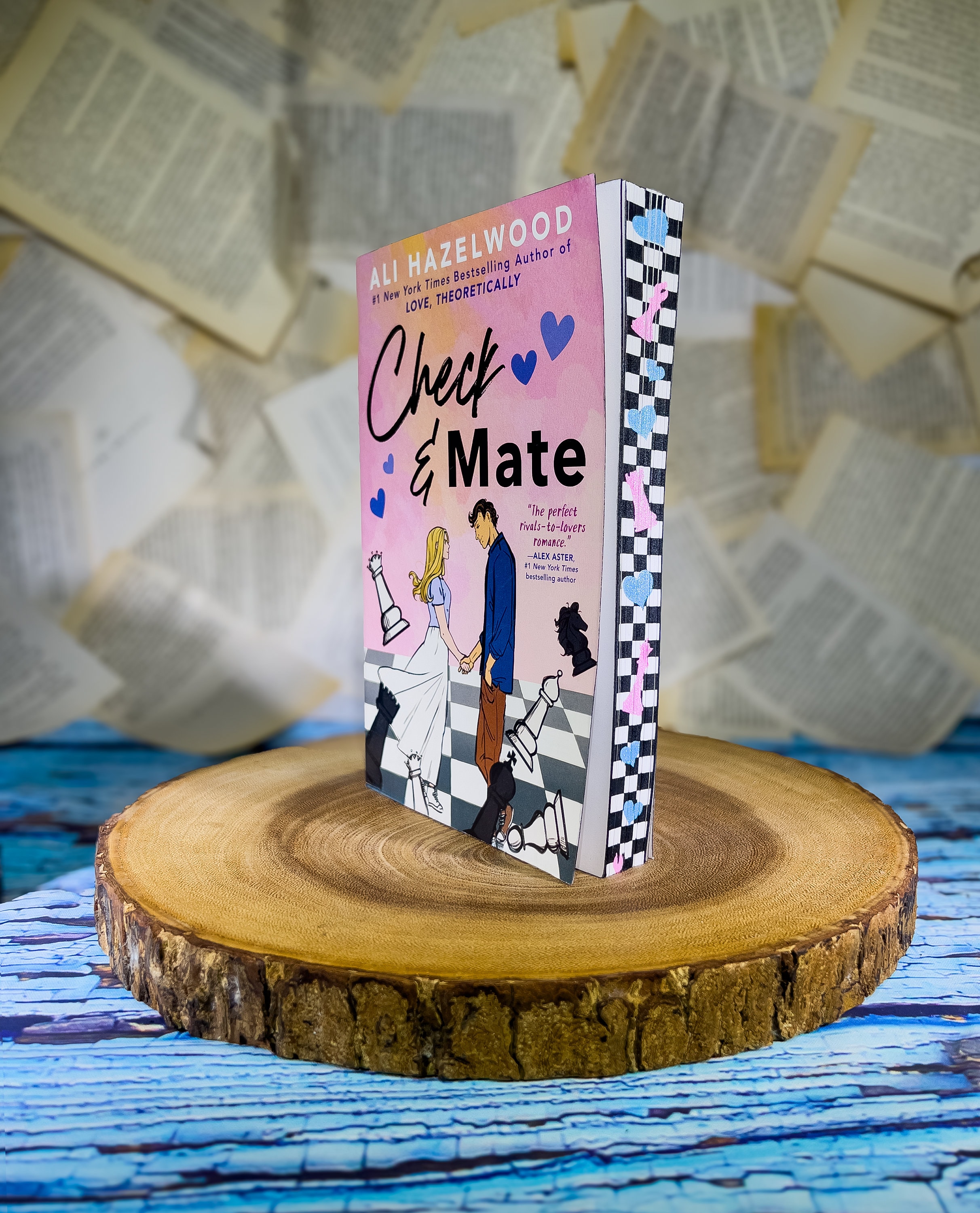 Check & Mate by Ali Hazelwood With Custom Sprayed Edges -  UK