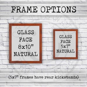 framed art print size options
