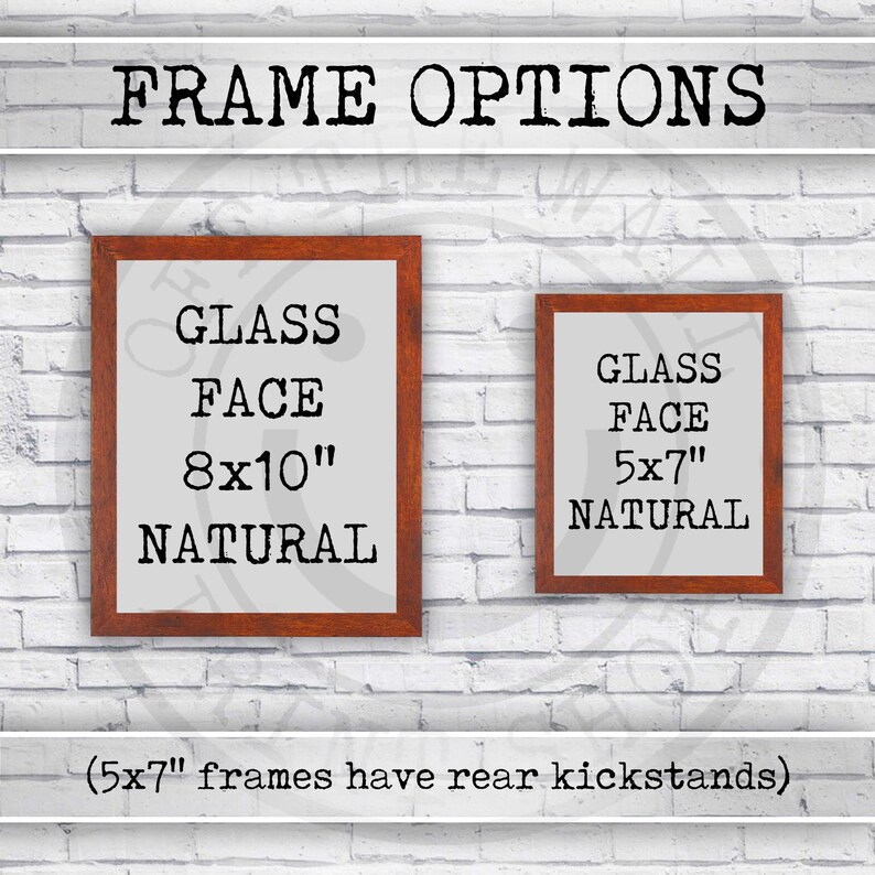 framed art print size options