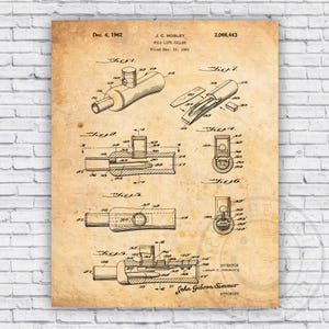 May include: A vintage patent drawing for a wild life caller, showing various designs and components. The patent number is 3,066,443 and was filed on December 12, 1961. The inventor is John C. Mobley.
