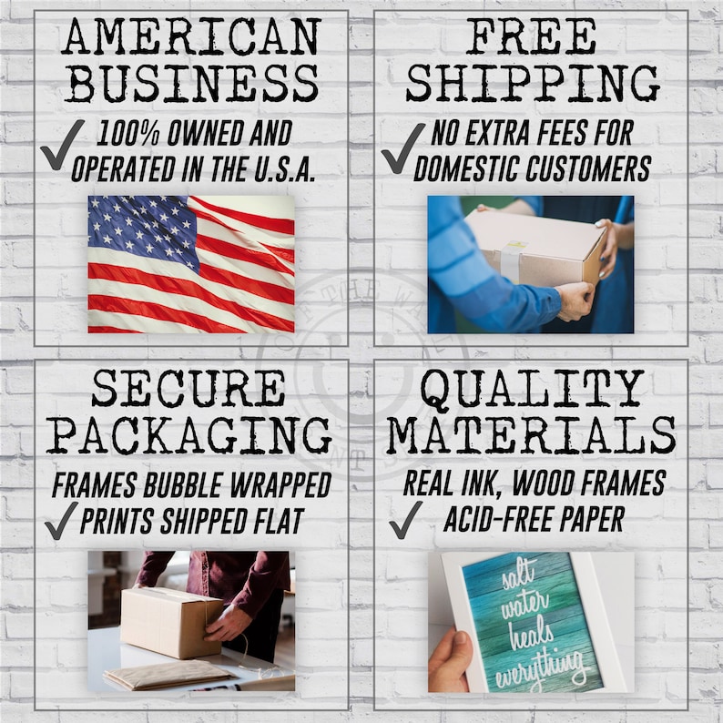 American business using high quality materials with secure shipping