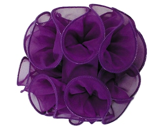 FENTON ピンク オパールセント ガラスボウル フリルエッジ フェントン