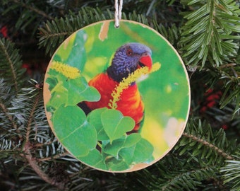 Rainbow Lorikeet Photo Ornament