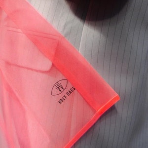 Neon shopping bag. Tulle bag. Reusable bags for buying fruits and vegetables. Products for a zero waste life. Ecofriendly transparent bag image 10