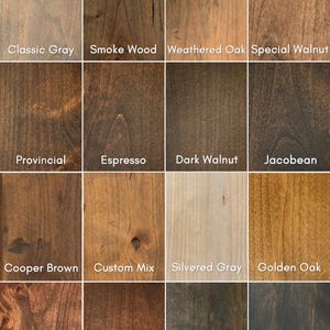 Matte Distressed Stain Samples