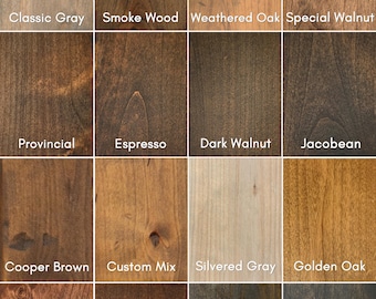 Matte Distressed Stain Samples