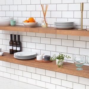 Alder Solid Hardwood SMOOTH Floating Shelf