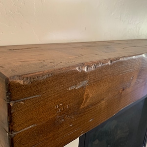 Fireplace Mantel, Alder Distressed Mantel, Mantel, Mantle, Floating Shelf, Rustic Mantel, Shelf, Wood Mantel, Wall Shelf, Floating Mantel