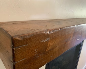 Fireplace Mantel, Distressed Mantel, Mantel, Mantle, Floating Shelf, Rustic Mantel, Mantel Shelf, Wood Mantel, Wall Shelf, Floating Mantel