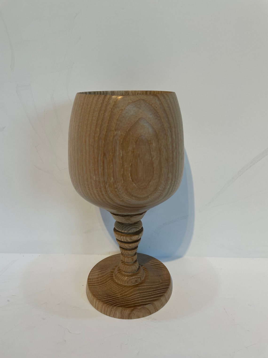 Handmade in UK Unique Lathe Turned Wooden Goblet. Etsy