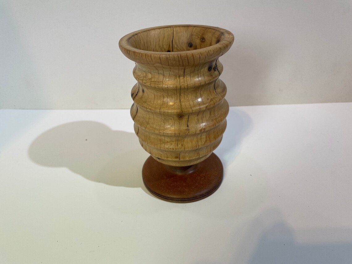 Unique Lathe Turned Wooden Goblet. G Etsy UK
