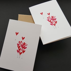 MIERTJES + HARTJES | Mieren met veel hartjesballonnen | Dubbele kaart + envelop | liefde | jubileum | trouwen | verloving | moederdag
