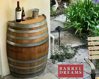 Long 1/2 Cut Wine Barrel