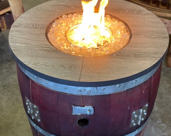 Wine Barrel Fire Pit