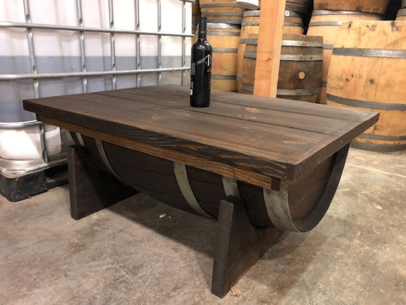 Wine Barrel Coffee Table Etsy