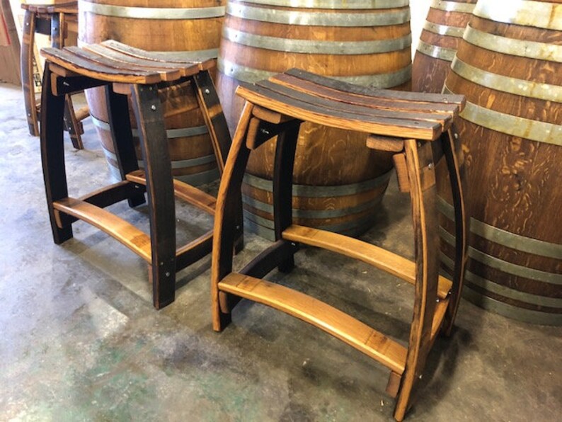 Wine Barrel Stools Etsy
