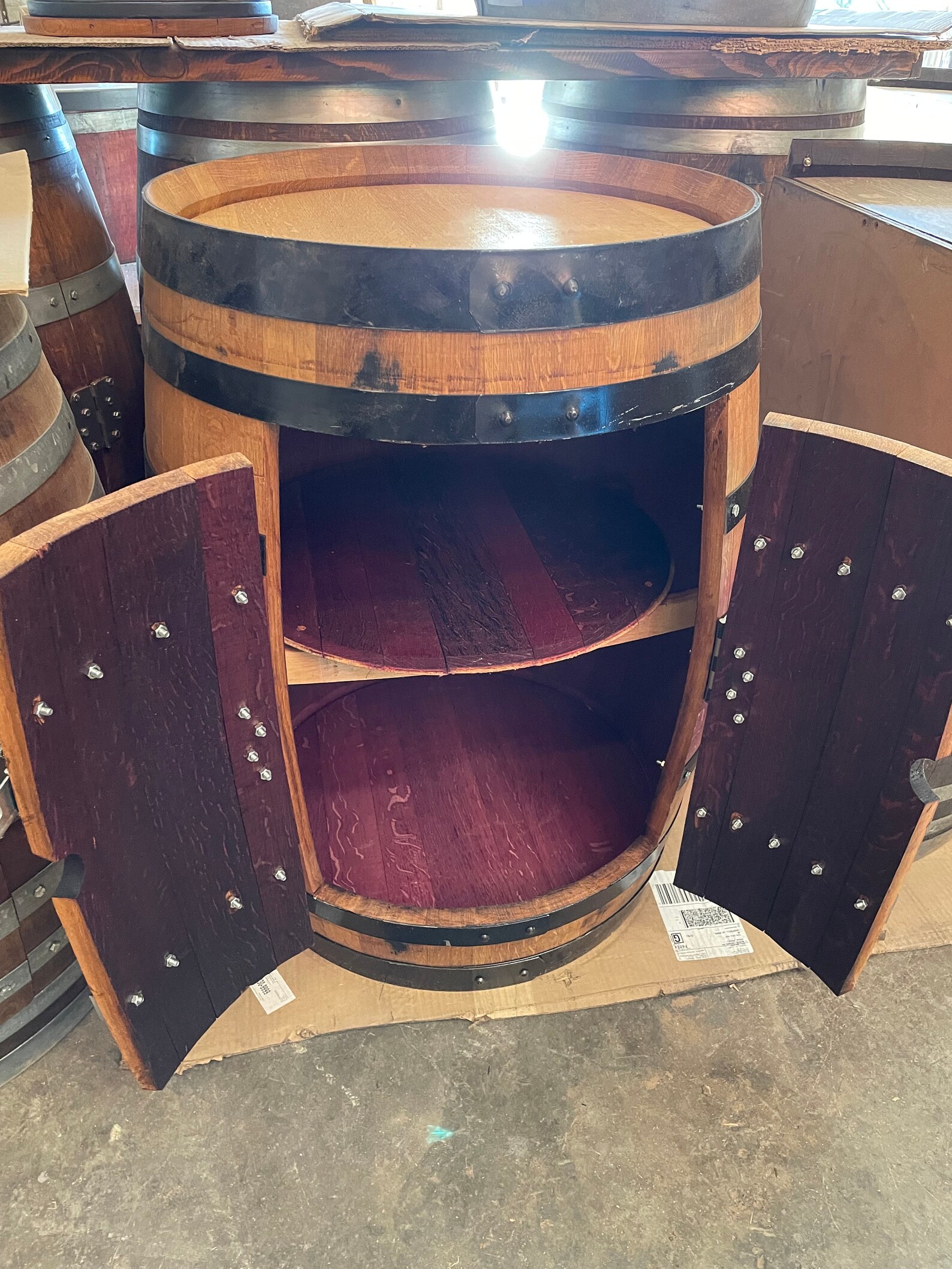 Wine Barrel Storage Etsy