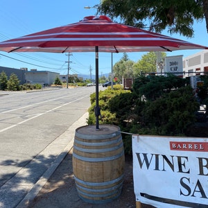 Wine Barrel Umbrella Stand Etsy