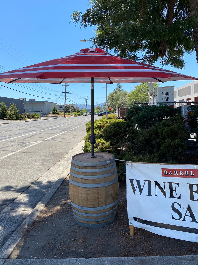Umbrella Wine Barrel Etsy