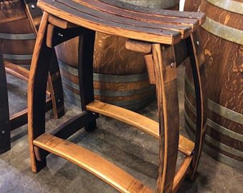 Whiskey Barrel Patio Table Set Etsy