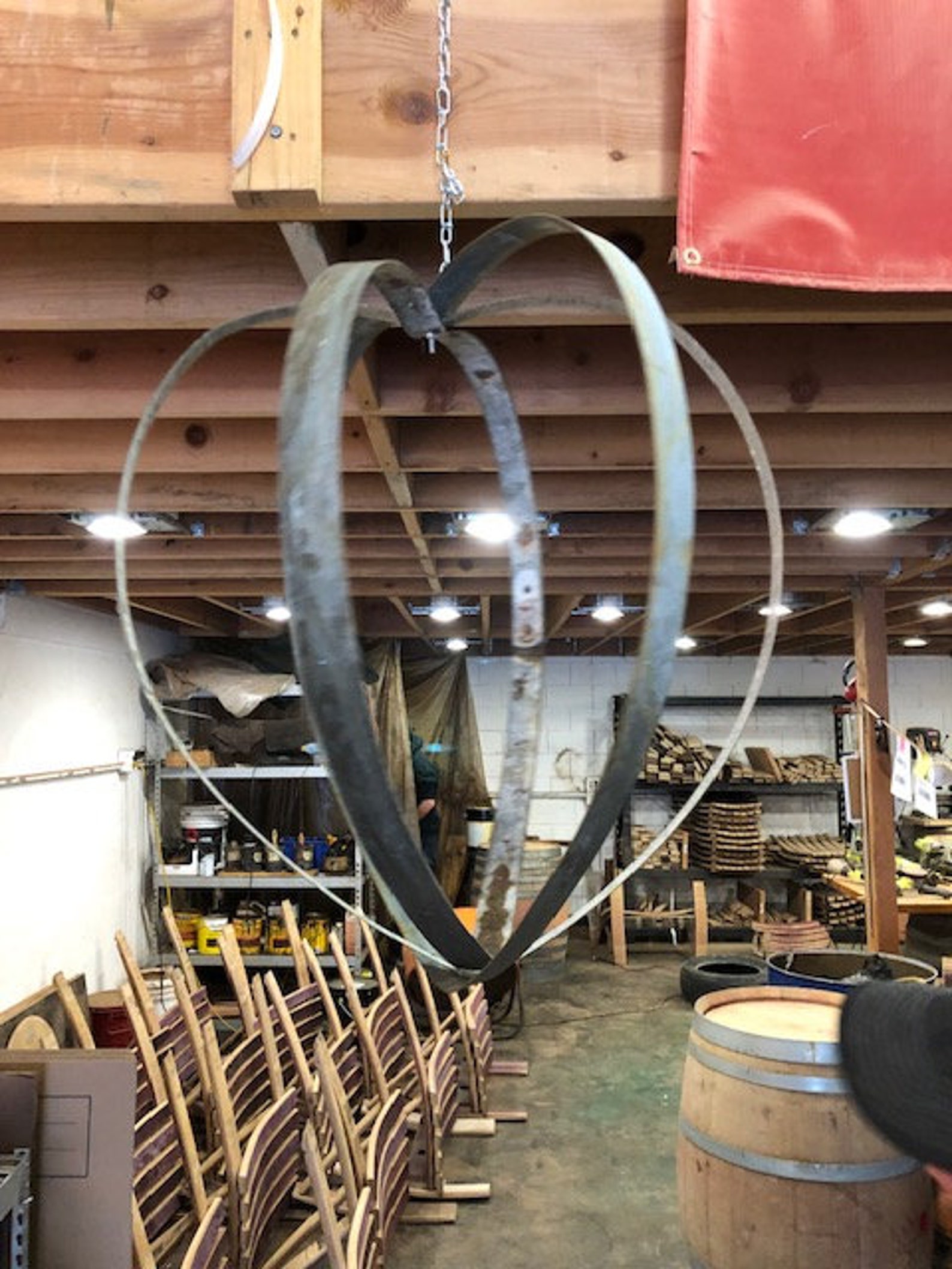 Wine Barrel Spinner Heart Etsy