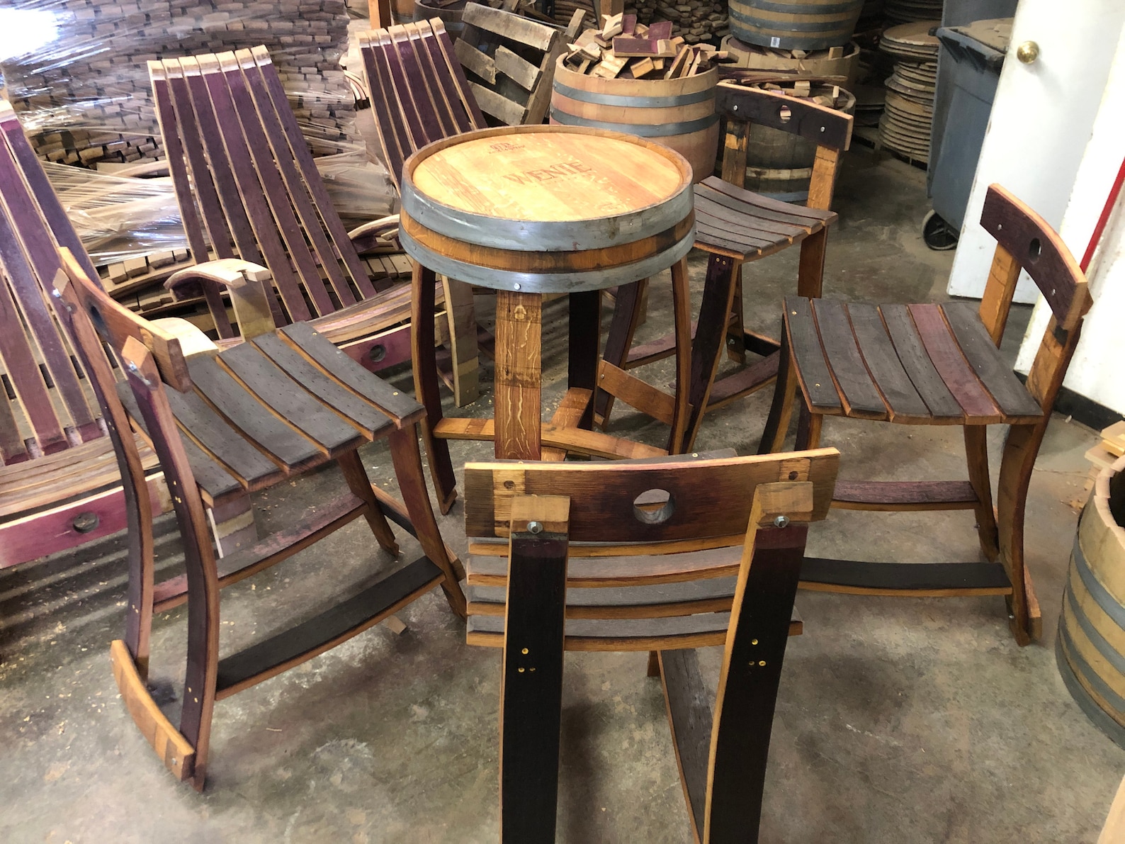 Wine Barrel Bar and Counter Stool Etsy