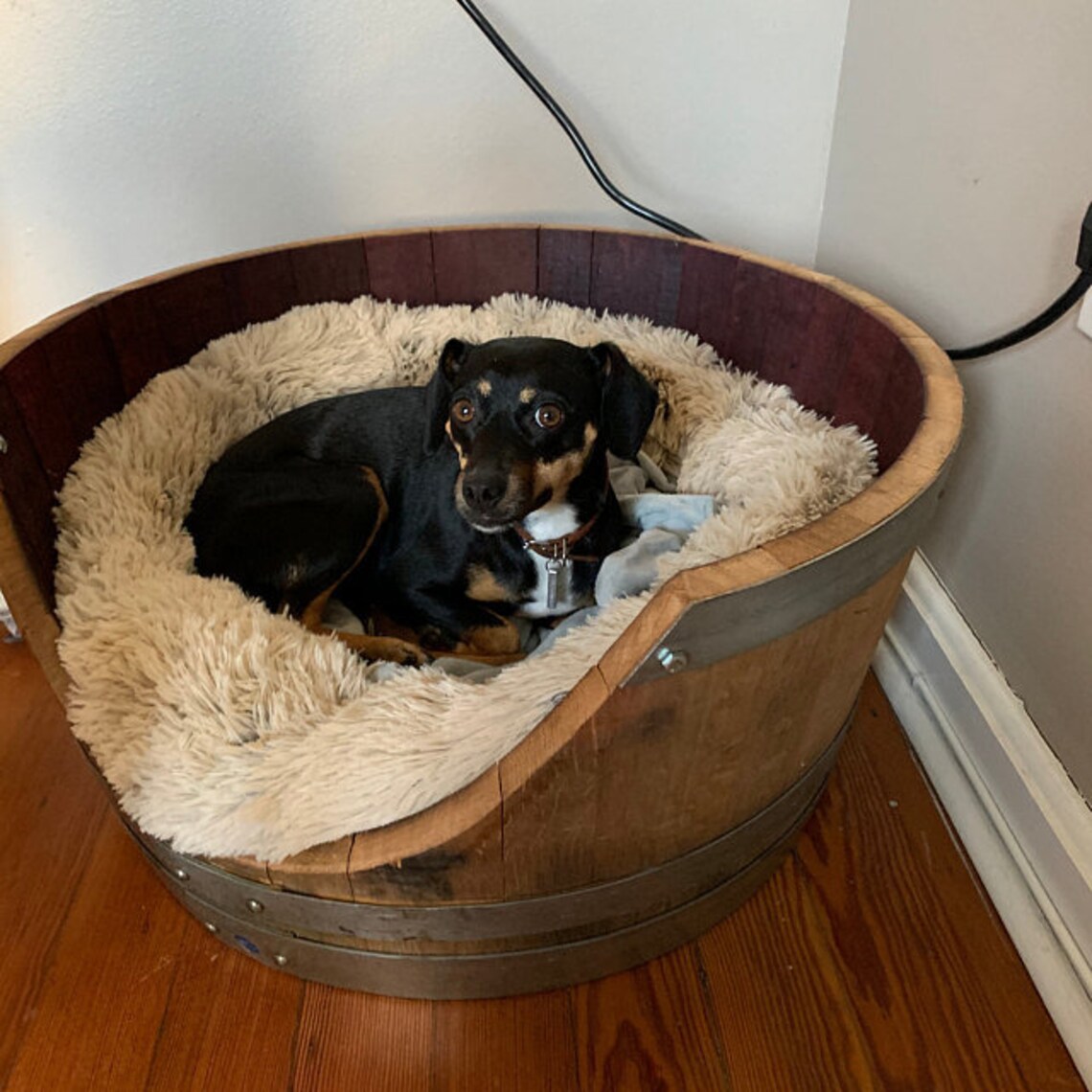 Wine Barrel Dog Bed Etsy