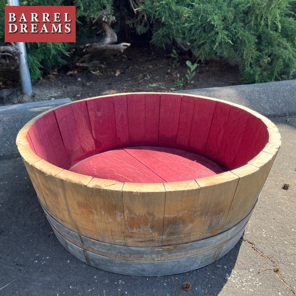 Wine Barrel 1/4 Planter