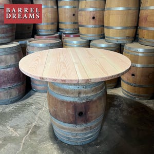 Wine Barrel Wood Top