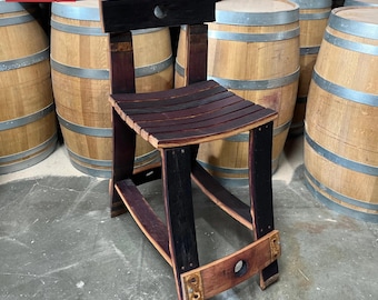 Wine Barrel Bar and Counter Stool