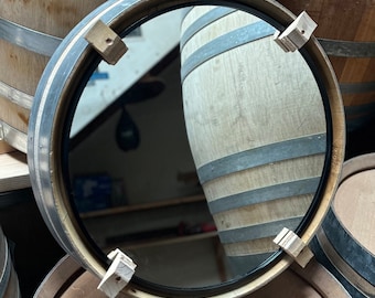 Wine Barrel Mirror