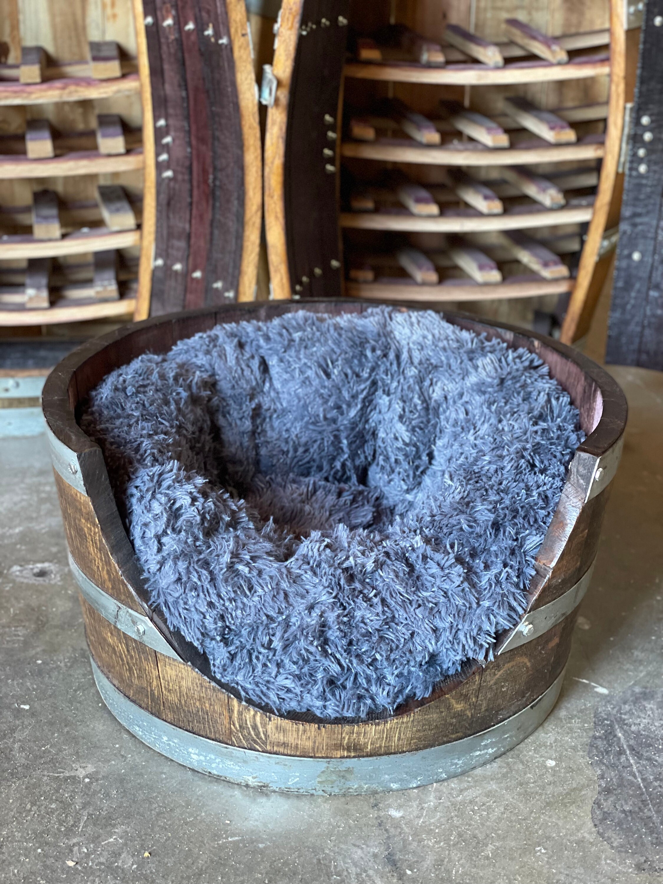 Wine Barrel Dog Bed Etsy