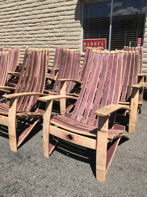 Barrel stave rocking chair clearance