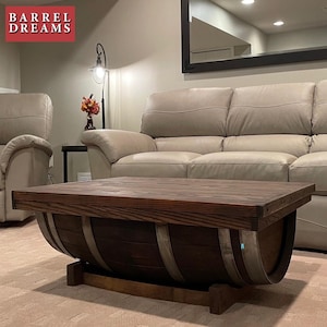 Wine Barrel Coffee Table