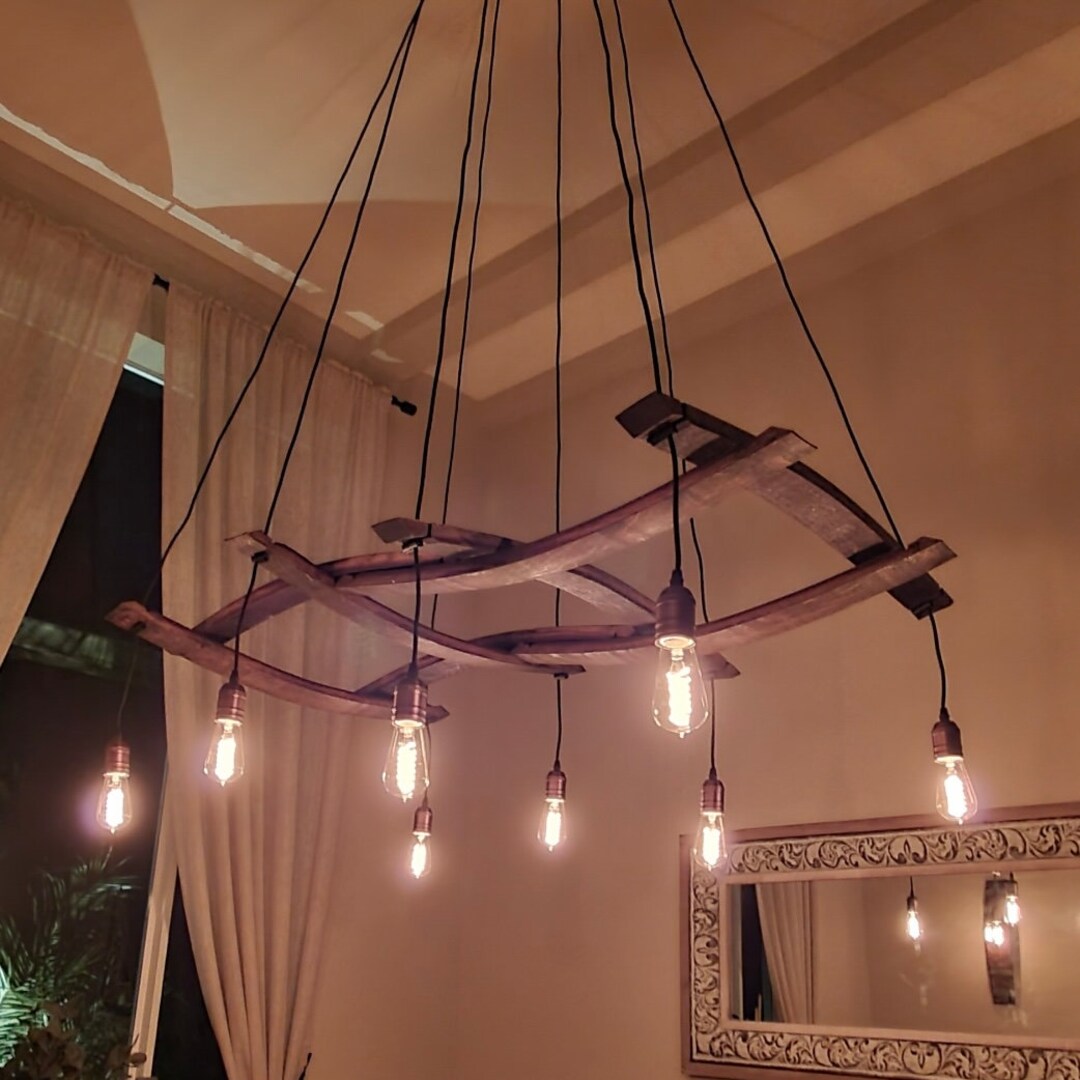 Majestic Wine Barrel Chandelier - Etsy